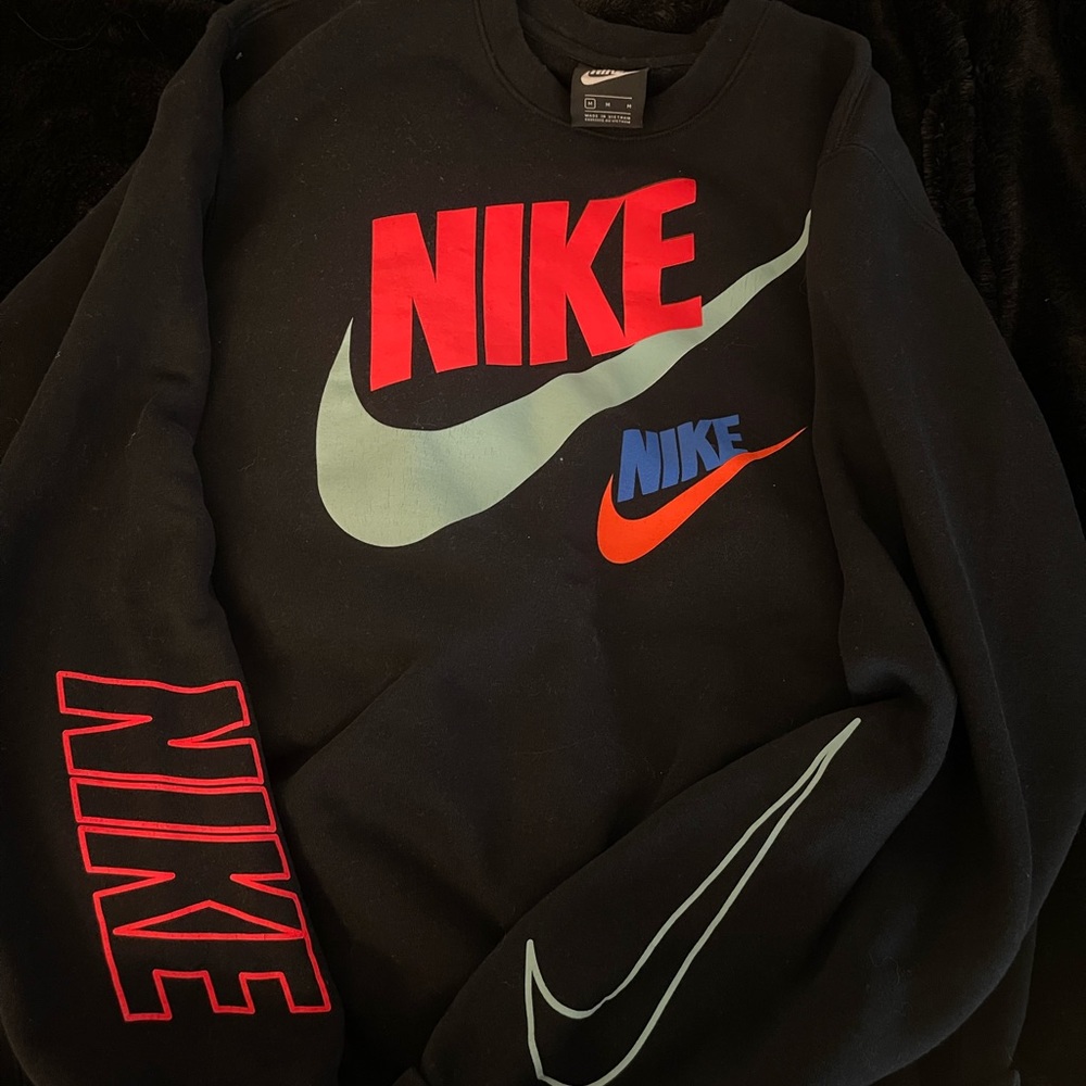 Black and Neon Nike crewneck
